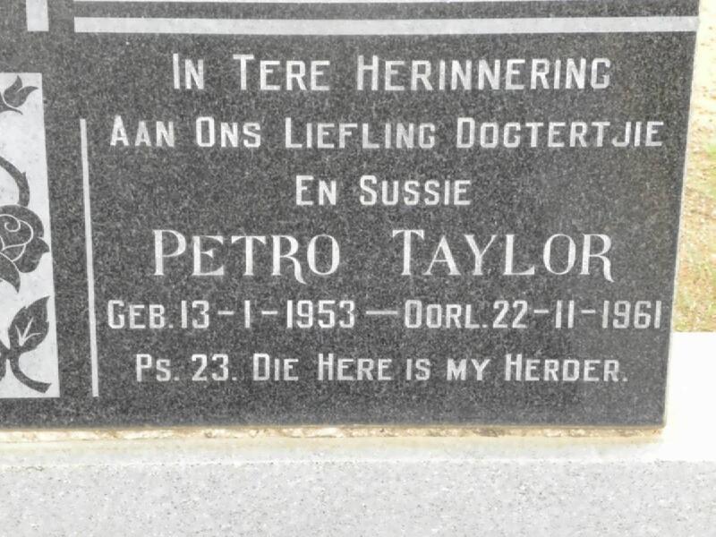 TAYLOR Petro 1953-1961