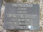 HEERDEN H.J., van 1911-1992