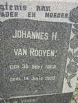 ROOYEN Johannes H., van 1869-1932 & Elizabeth J.A. 1875-1958
