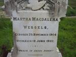 WESSELS Martha Magdalena 1904-1922