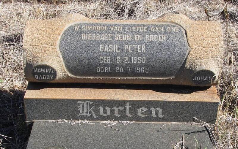 KURTEN Basil Peter 1950-1969