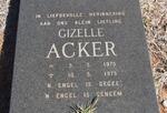 ACKER Gizelle 1975-1975