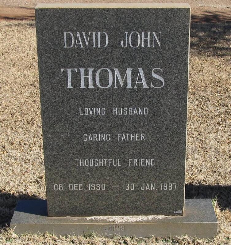 THOMAS David John 1930-1987