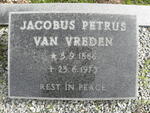 VREDEN Jacobus Petrus, van 1886-1973