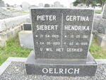 OELRICH Pieter Siebert 1905-1993 & Gertina Hendrika 1911-1995