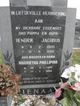PIENAAR Hendrik Jacobus 1920-1982 & Magrietha Phillipina 1929-2006