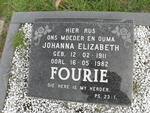 FOURIE Johanna Elizabeth 1911-1982