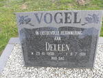 VOGEL Deleen 1938-1991