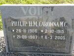 VOIGT Philip H.M. 1906-1987 & Carolina M.C. 1915-2005