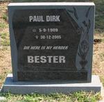 BESTER Paul Dirk 1909-2005