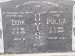 UYS Dirk 1911-1974 & Polla 1920-1985