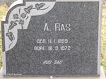 RAS A. 1899-1972