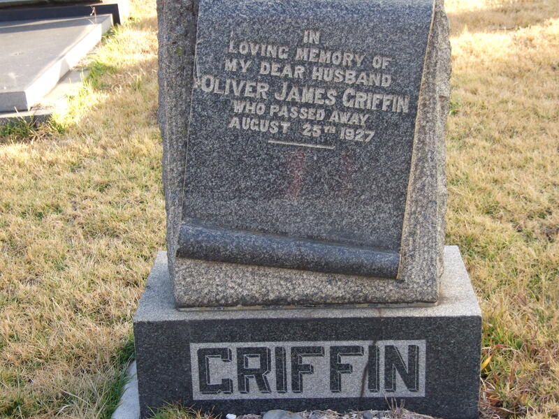 GRIFFIN Oliver James -1927