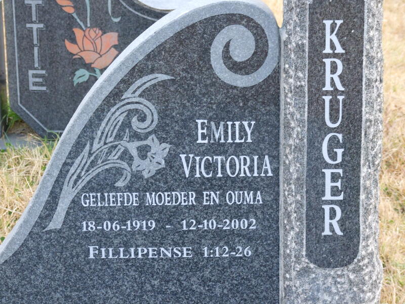 KRUGER Emily Victoria 1919-2002