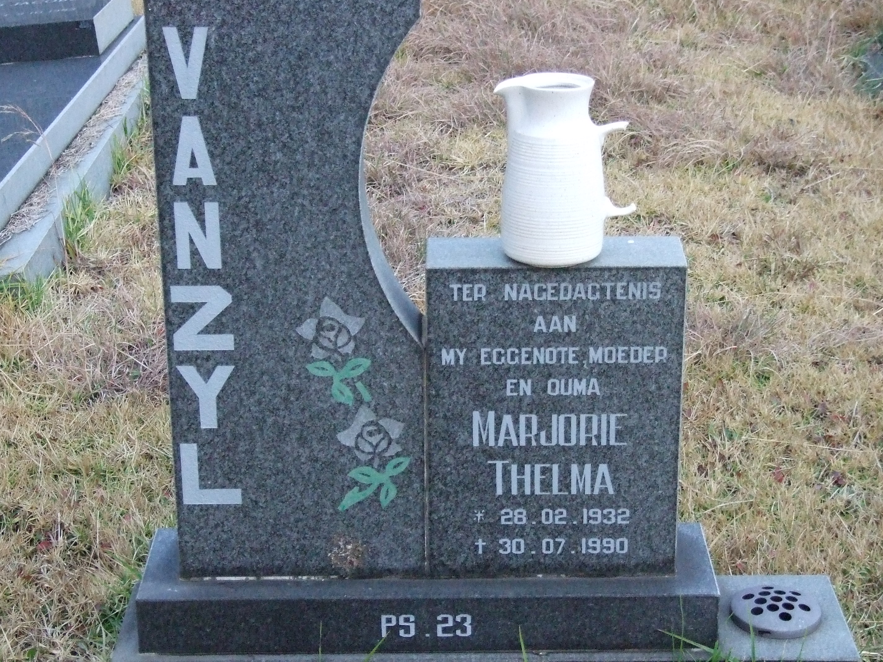 ZYL Marjorie Thelma, van 1932-1990