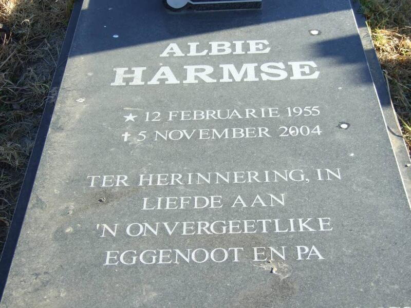 HARMSE Albie 1955-2004