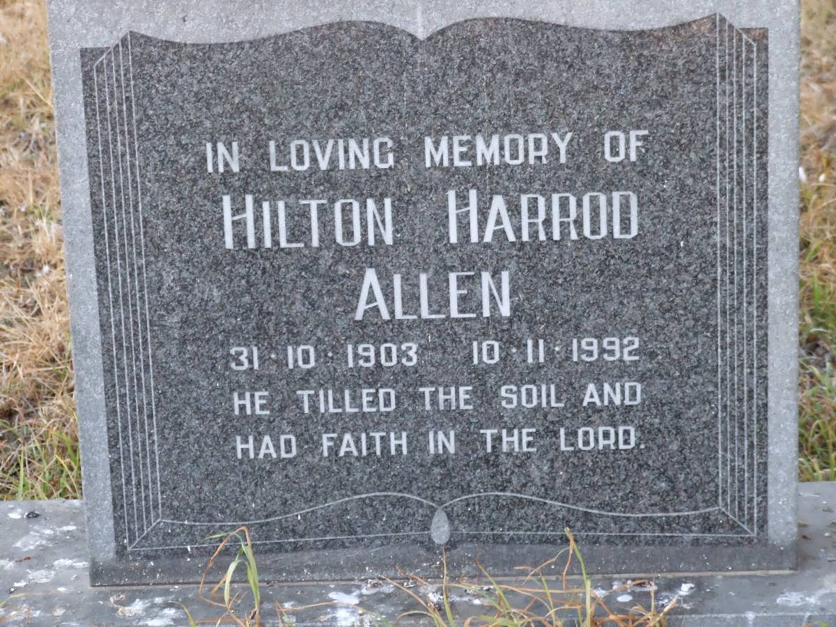 ALLEN Hilton Harrod 1903-1992