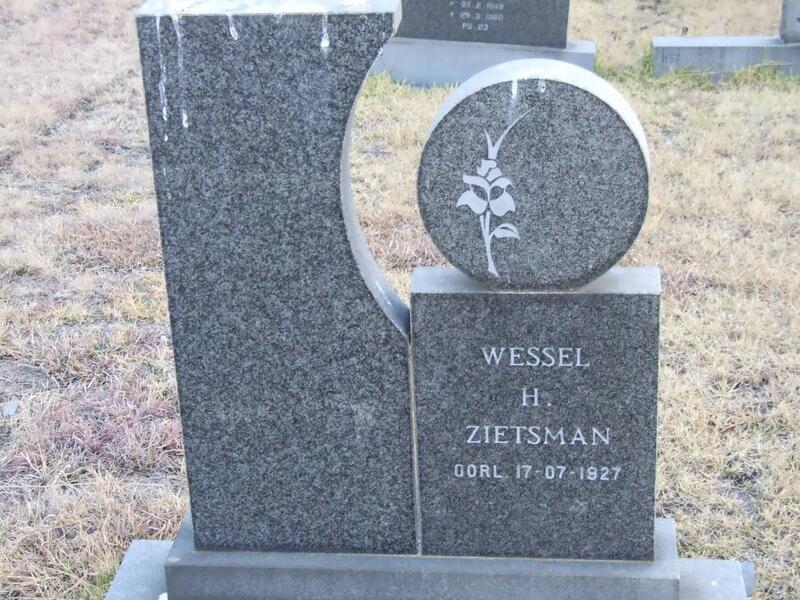 ZIETSMAN Wessel H. -1927