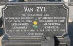 ZYL Everhardus Johannes, van 1916-1986 & Magaretha Cornelia 1922-2005