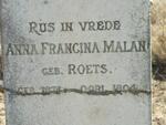MALAN Anna Francina nee ROETS 1874-1904