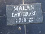 MALAN David Eduard 1910-2006