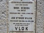 VLOK Jan Wynand Willem 1884-1968 & Sara Debora KOTZE 1893-1951