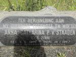 STAADEN Barend, van 1908-1986 & Anna Catharina P. ZINN 1908-1947
