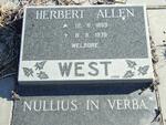 WEST Herbert Allen 1899-1979