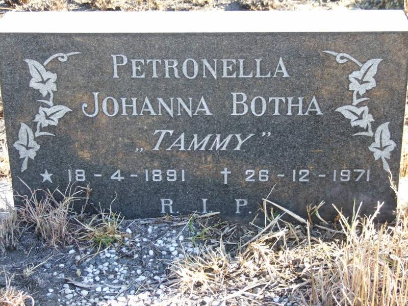 BOTHA Petronella Johanna 1891-1971