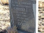 KOTZE Christina E. nee v.d. MERWE 1910-1972