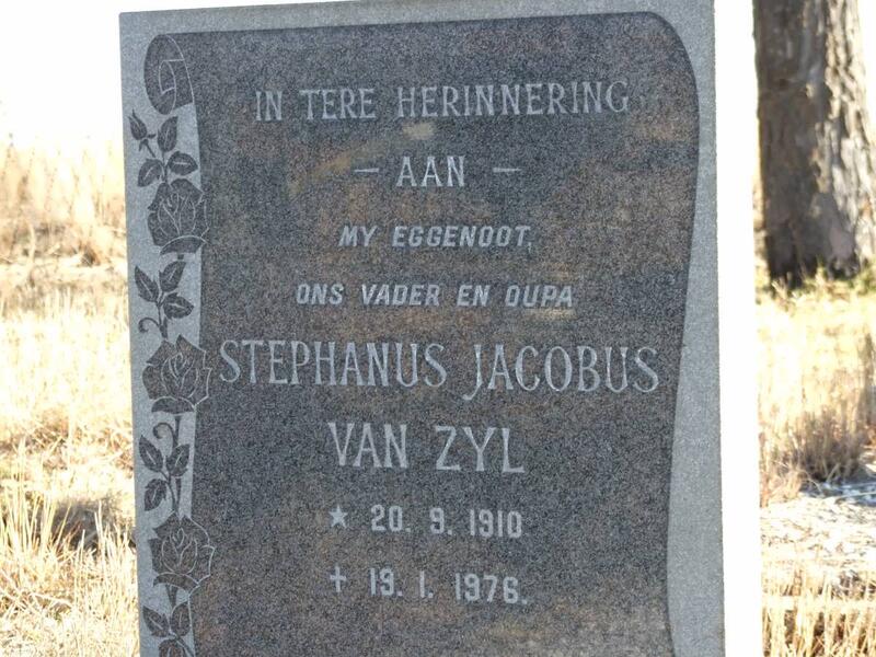 ZYL Stephanus Jacobus, van 1910-1976 