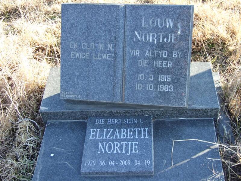 NORTJE Louw 1915-1983 & Elizabeth 1920-2009