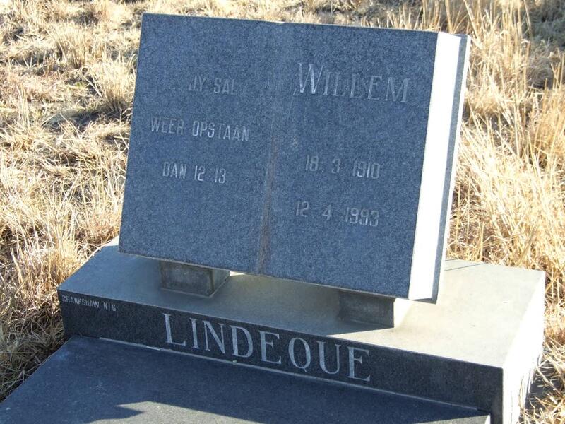 LINDEQUE Willem 1910-1993