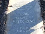 MEYER Jacoba Petronella nee RENS 1919-1996