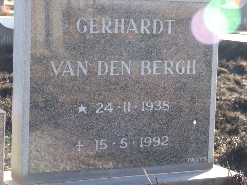 BERGH Gerhardt, van den 1938-1992