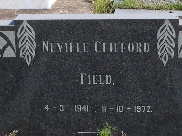 FIELD Neville Clifford 1941-1972