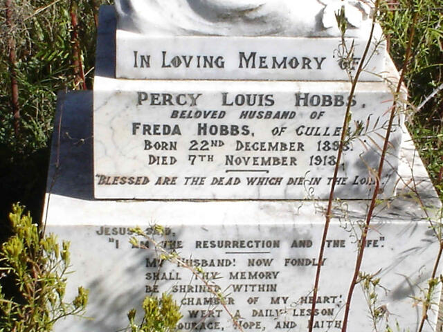 HOBBS Percy Louis 1893-1918
