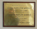 WARDLE Verne Hamilton 1900-1968 & Barbara Naylor FRENCH 1905-1985