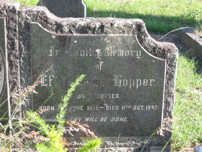 HOPPER Effie Emma nee BOWLES 1871-1947