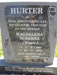 HURTER Magdalena Susanna 1952-2000
