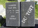 TOIT Gideon Van Zyl, du 1920-2001 & Ada Petra