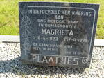 PLAATJIES Magrieta 1923-1999