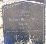 KRUGER Christina Maria Etresia nee BUYS 1847-1931