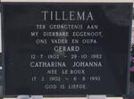 TILLEMA Gerard 1901-1982 & Catharina Johanna LE ROUX 1902-1992