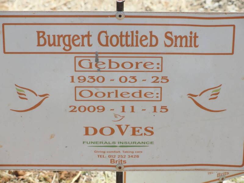 SMIT Burgert Gottlieb 1930-2009