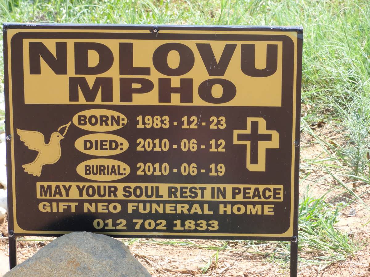 MPHO Ndlovu 1983-2010