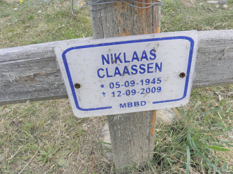 CLAASSEN Niklaas 1945-2009