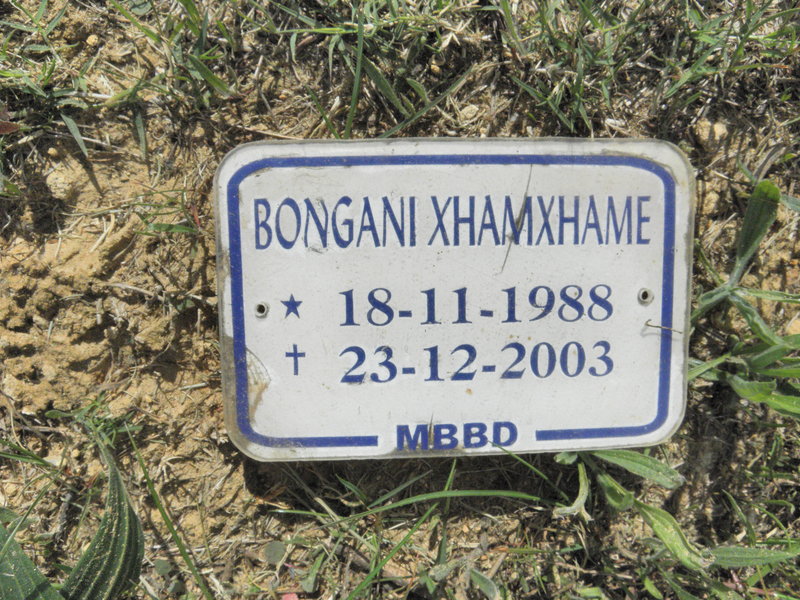 XHAMXHAME Bongani 1988-2003
