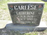 CARELSE Catherine 1920-1995
