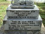 VERHOEF Hendrik Pieter 1944-1949